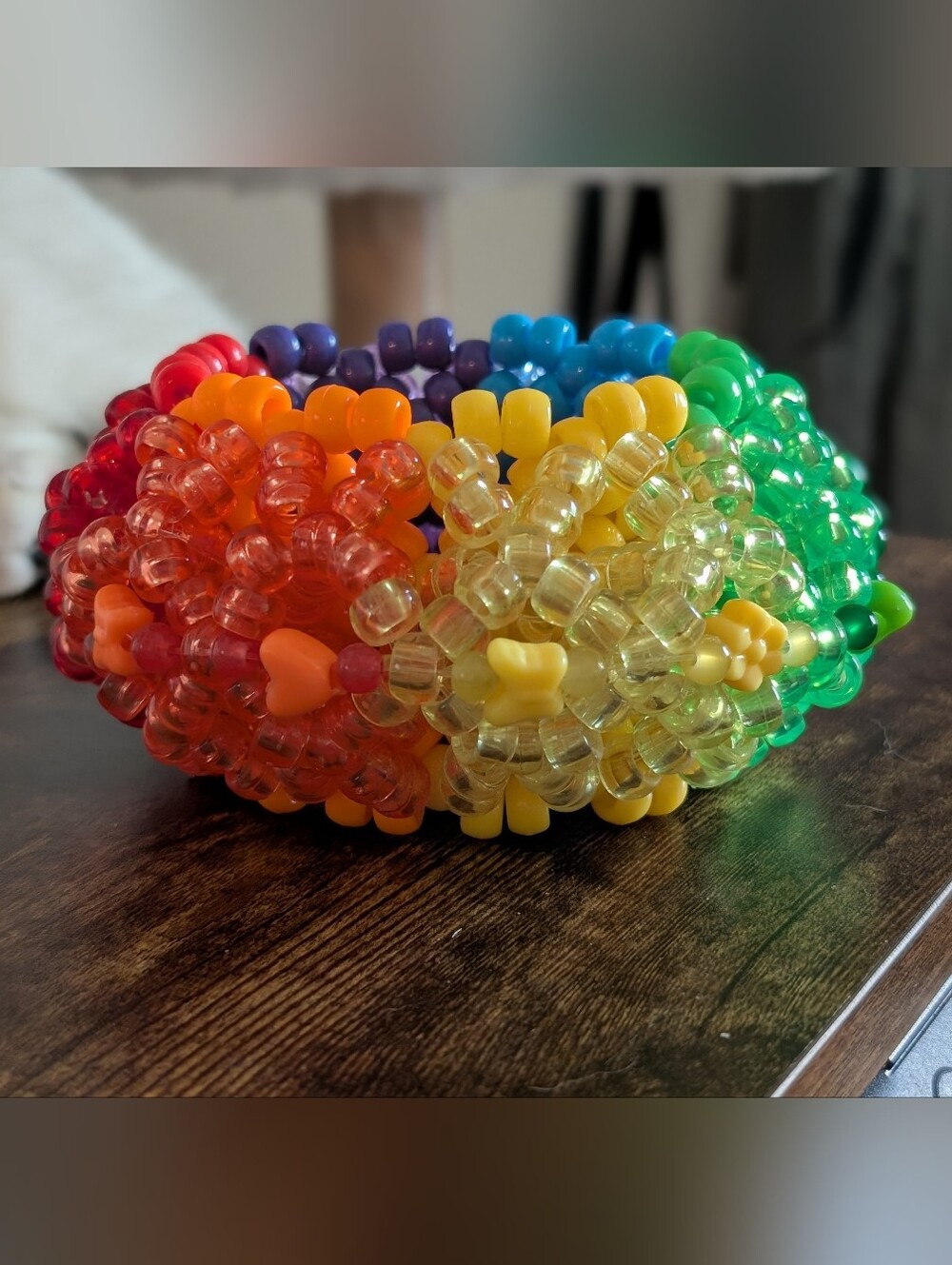 Rainbows & Butterflies Kandi Cuff